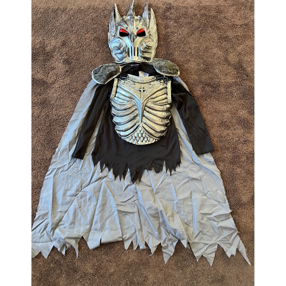 InCharacter Costumes Kids Undead Knight Skeleton Warrior Mask Cape Top Size 10